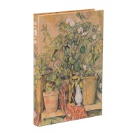 Cezanne’s Terracotta Pots and Flowers Mini Unlined Hardback Journal (Elastic Band Closure)